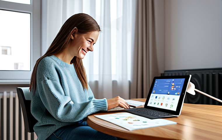 승리의여신 니케 멀티플레이 서버 점검 - Strategic Game Planning**
Prompt: A brightly lit desk in a modern apartment. A young woman, fully c...