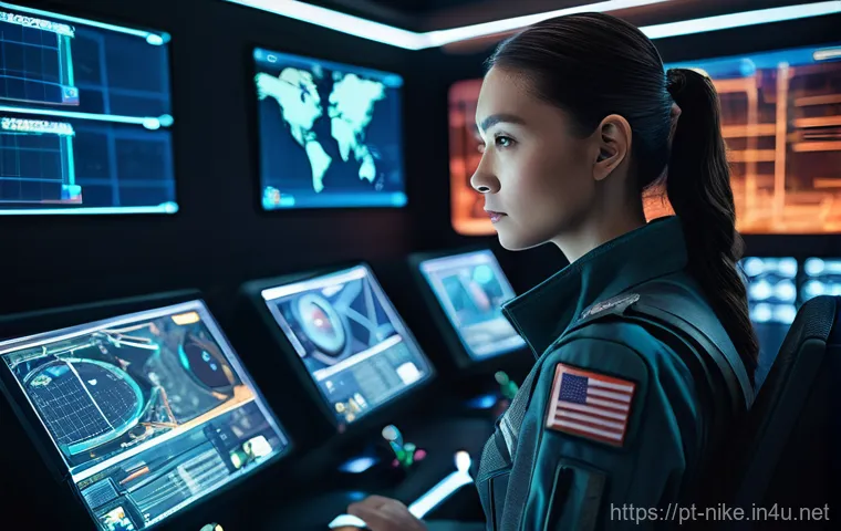 승리의여신 니케 신규 플레이어 성장 방법 - A focused young female commander in the NIKKE universe, dressed in a sleek, full-coverage futuristic...