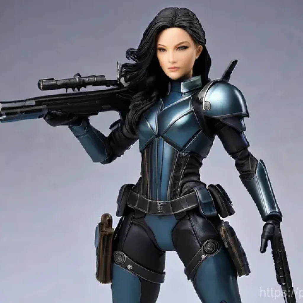 승리의여신 니케 공식 굿즈 리뷰 - **Prompt for a Highly Detailed Scale Figure:**
"A museum-quality, highly detailed 1/7 scale coll...