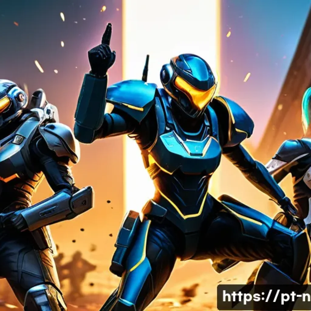 승리의여신 니케 팀 파이팅 최적화 - A dynamic scene featuring a balanced NIKKE squad of five characters (e.g., an Attacker, a Defender, ...