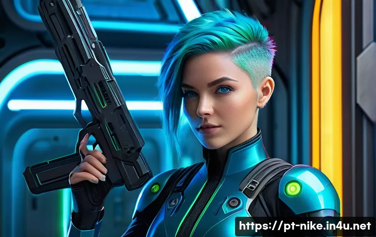 승리의여신 니케 신규 캐릭터 개발 과정 - **Prompt:** A vibrant and optimistic Nikke character in a futuristic concept art style. She has shor...