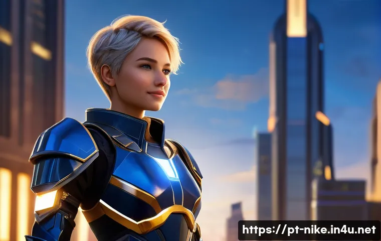 승리의여신 니케 캐릭터 의상 변경 - A stylish female game character wearing an elegant, intricately detailed battle armor with metallic ...