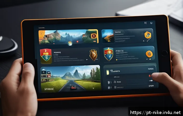 승리의여신 니케 UI 개편 제안 - A sleek, minimalistic gaming interface with a clean layout, featuring redesigned icons and well-orga...