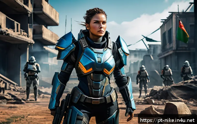 승리의여신 니케 업데이트 내역 - A dynamic tactical battle scene featuring futuristic female warriors called Nikke in sleek, high-tec...