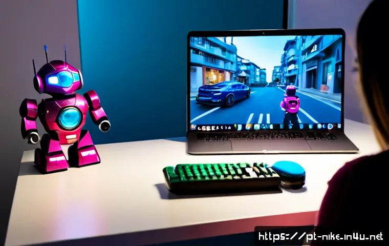 Home 17 승리의여신 니케 공식 유튜브 채널 링크 - Photorealistic Brazilian gaming enthusiast at a clean home desk in São Paulo, holding a smartphone d...