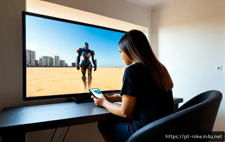 Home 30 승리의여신 니케 게임 규칙 요약 - Photorealistic Brazilian young adult sitting at a clean home desk in São Paulo, holding a smartphone...