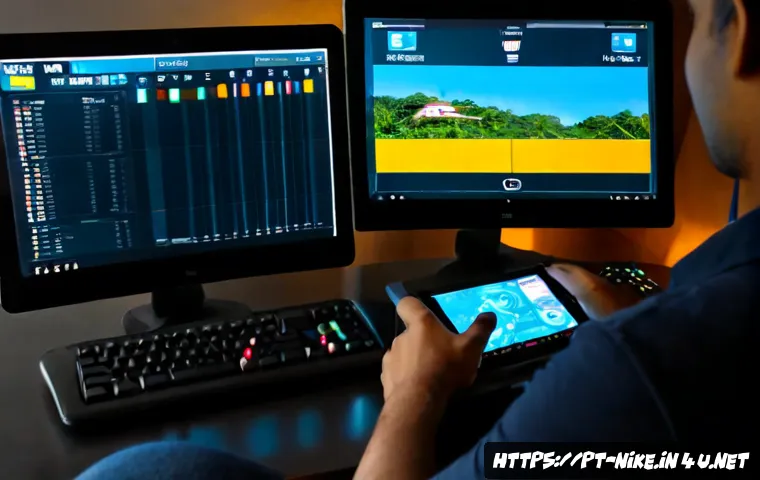 Home 31 승리의여신 니케 UI 커스터마이징 가이드 - Photorealistic Brazilian gaming desk scene, young adult player in a modern São Paulo apartment adjus...