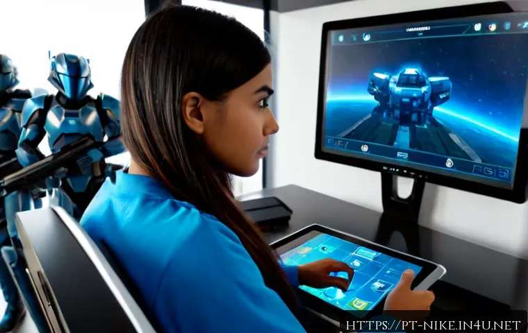 Home 17 승리의여신 니케 PvP 공략법 - Photorealistic Brazilian young adult gamer studying a futuristic squad battle strategy on a tablet, ...